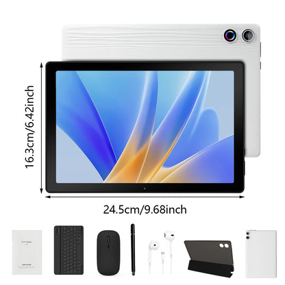 Tethered Oasis 10" Android 15 Tablet Bundle – 20GB RAM, 64GB, WiFi 6, Keyboard, Mouse & Stylus Included