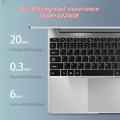 Tethered Oasis 14.1" Laptop – Intel 4405U, 16GB RAM, Windows 11 Pro, Ultra Slim