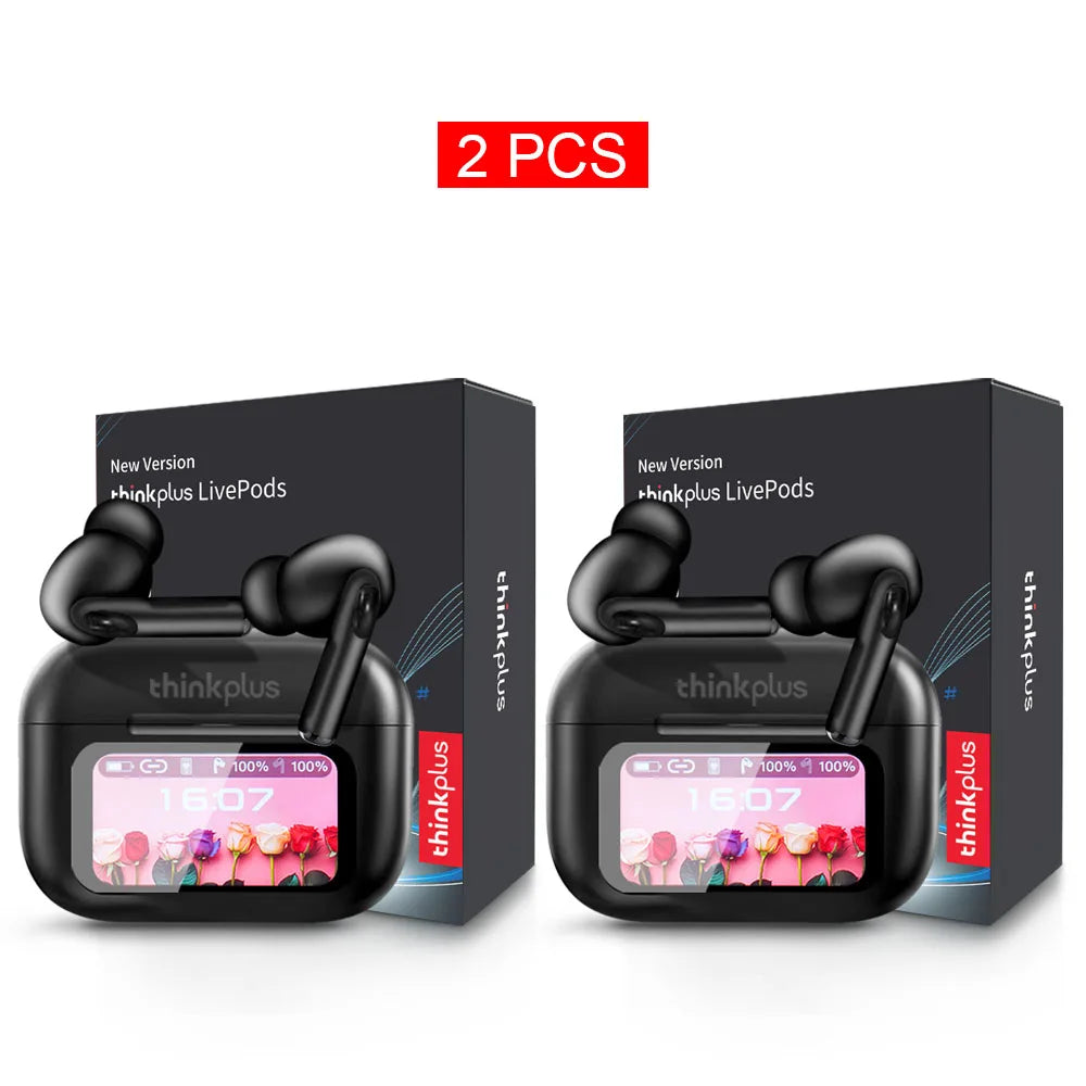 Original Thinkplus TWS Wireless Bluetooth Earphones Noise Canceling Headsets Full Color Touch Screen Headphones Hi-Fi Earbuds