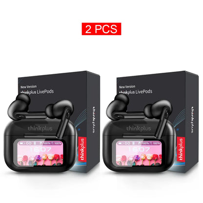Original Thinkplus TWS Wireless Bluetooth Earphones Noise Canceling Headsets Full Color Touch Screen Headphones Hi-Fi Earbuds