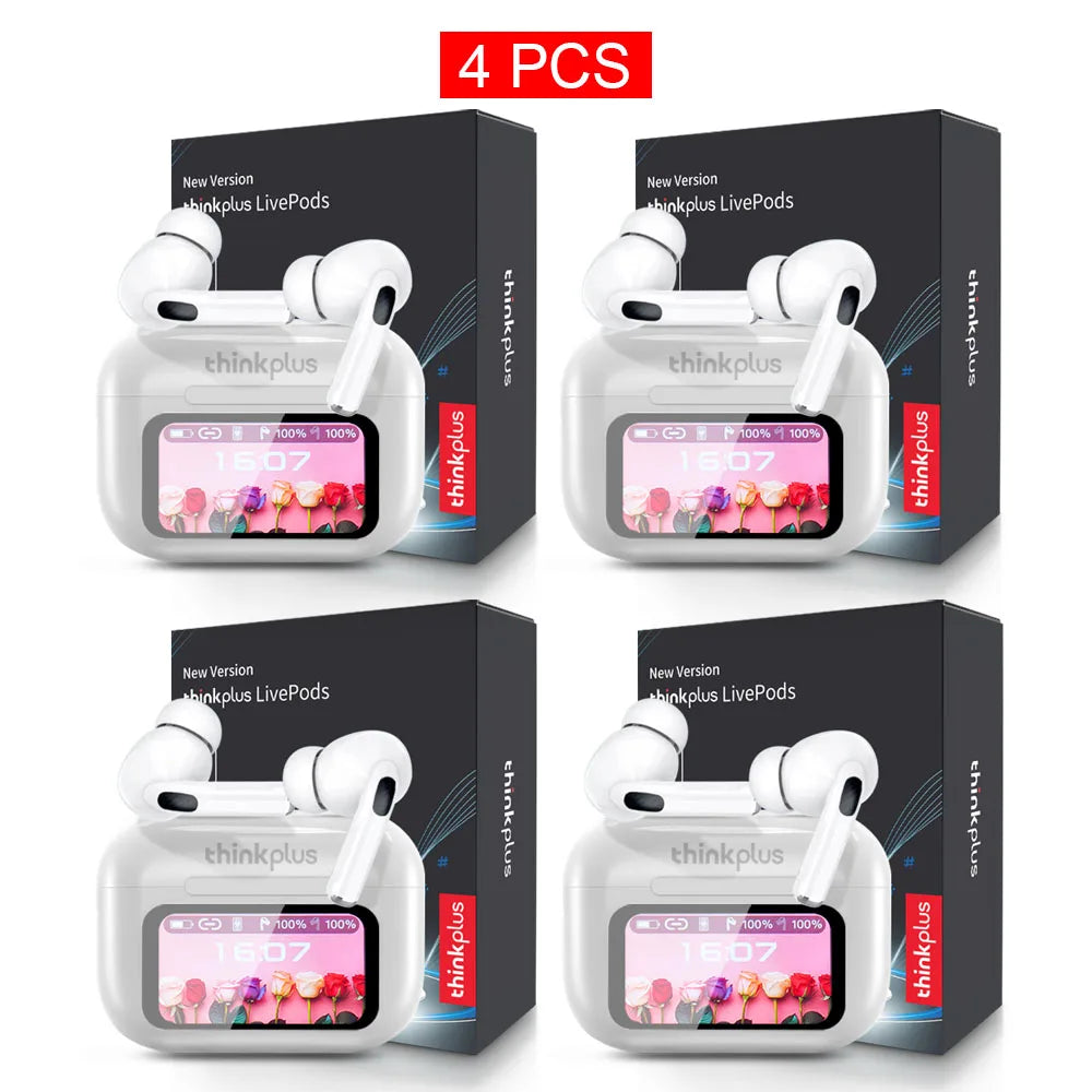 Original Thinkplus TWS Wireless Bluetooth Earphones Noise Canceling Headsets Full Color Touch Screen Headphones Hi-Fi Earbuds