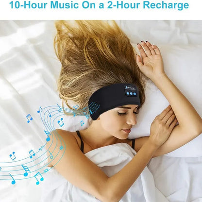 Wireless Bluetooth Sleep Headband – Built-In Speakers, Eye Mask