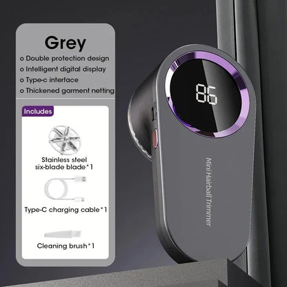 Electric Lint Remover with LED Display & USB Charging