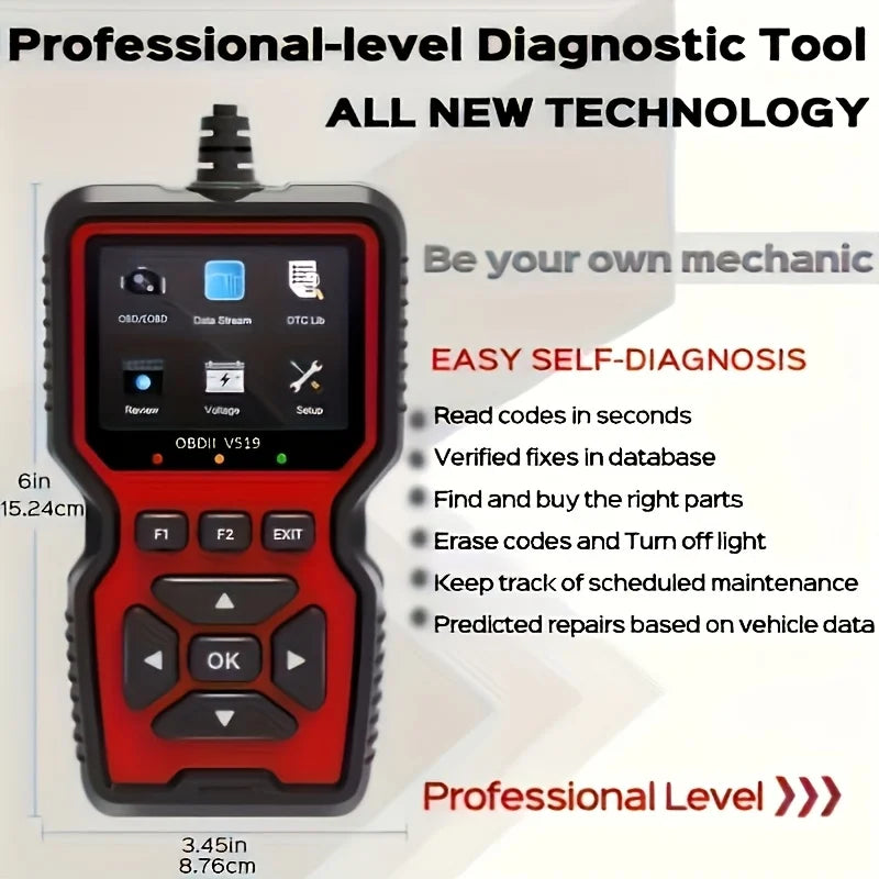 Professional OBD2 Scanner – USB-Powered Car Diagnostic Tool