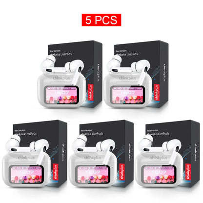 Original Thinkplus TWS Wireless Bluetooth Earphones Noise Canceling Headsets Full Color Touch Screen Headphones Hi-Fi Earbuds