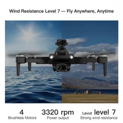 Drone Pro MAX – 4K Dual Camera, 360° Obstacle Avoidance w/Bag