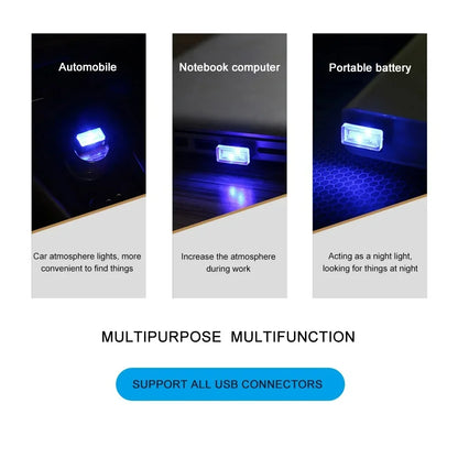 Mini USB LED Ambient Light – Plug & Play Lamp for Car, Laptop & Power Bank