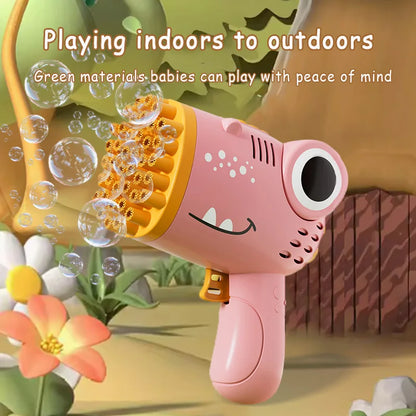 Dinosaur Bubble Gun – Electric Bubble Blaster
