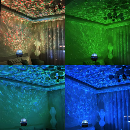 Galaxy Star Projector Night Light – 7 Color Patterns, USB Powered, Room & Bedroom Decor