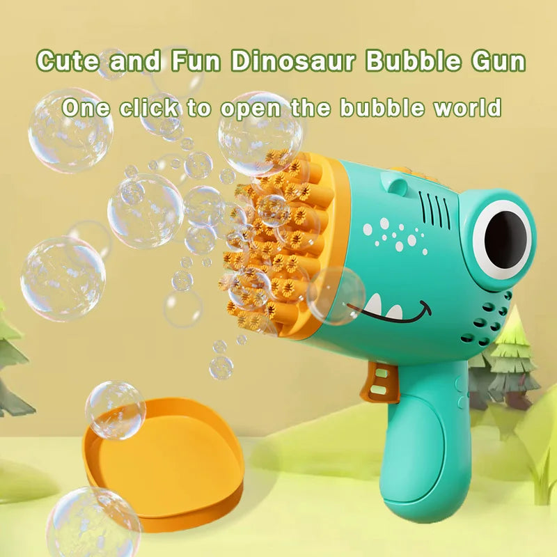 Dinosaur Bubble Gun – Electric Bubble Blaster
