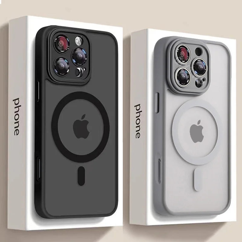 Matte MagSafe iPhone Case — Shockproof, Anti-Fingerprint, Slim Fit