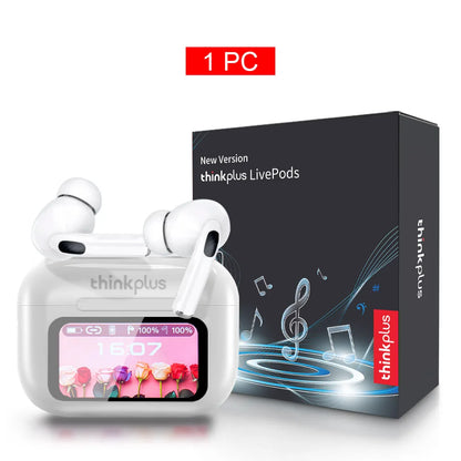 Original Thinkplus TWS Wireless Bluetooth Earphones Noise Canceling Headsets Full Color Touch Screen Headphones Hi-Fi Earbuds