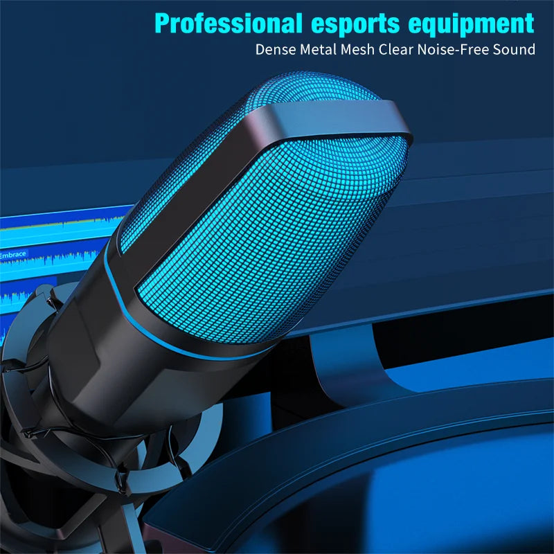 USB RGB Condenser Microphone for Gaming, Podcasting & Streaming