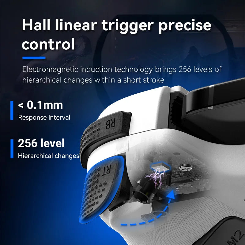 Tethered Oasis Telescopic Wireless Gamepad Controller – Bluetooth 5.2, Hall Effect Joystick, Switch/Android/iOS/PS3/PS4/Xbox