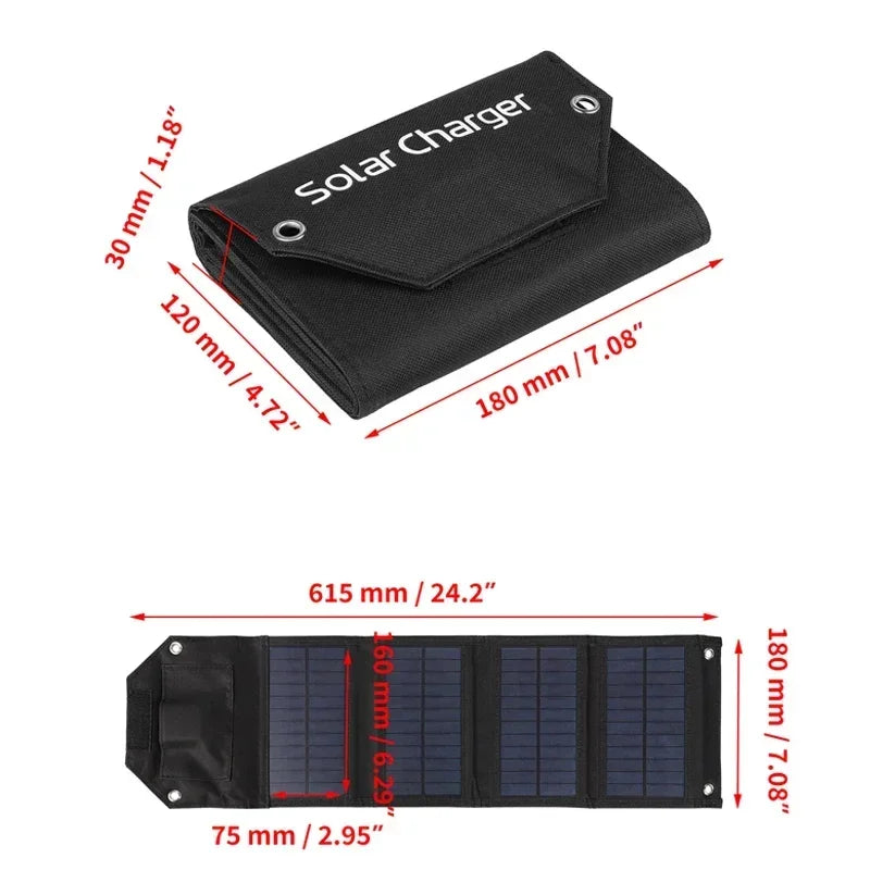 Tethered Oasis 100W Folding Solar Panel – Portable USB Charger for Camping & Outdoors