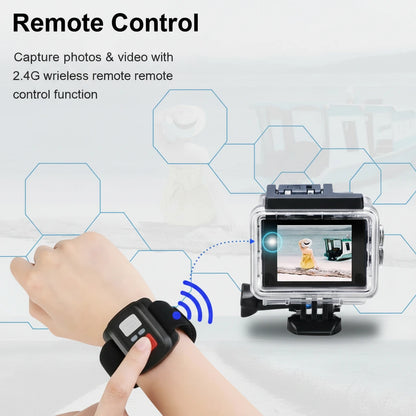 4K Action Camera – Waterproof, WiFi, 170° Wide Angle