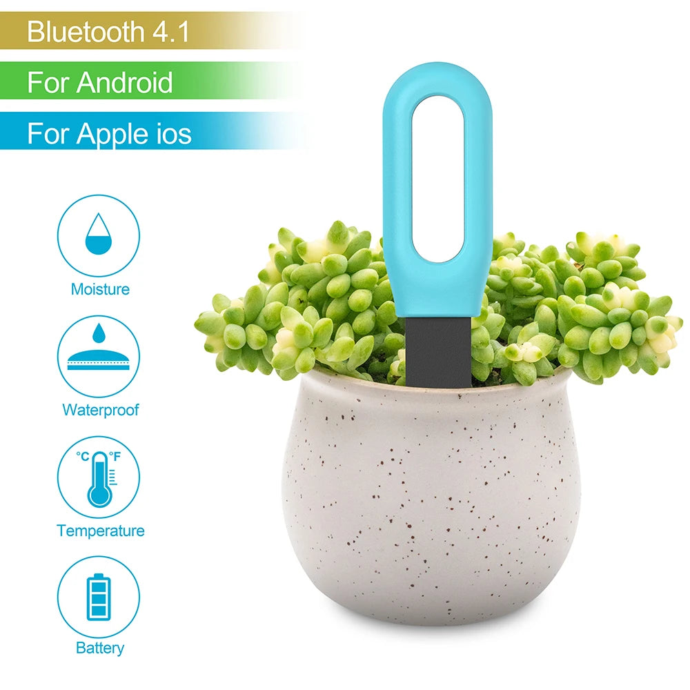Bluetooth Soil Moisture & Temperature Sensor with App Control