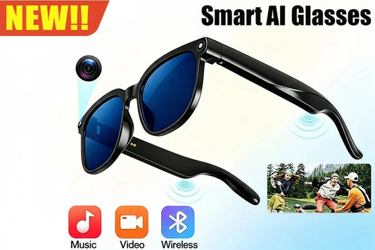 AI Smart Glasses 4K – Camera, Bluetooth, AI Translation.