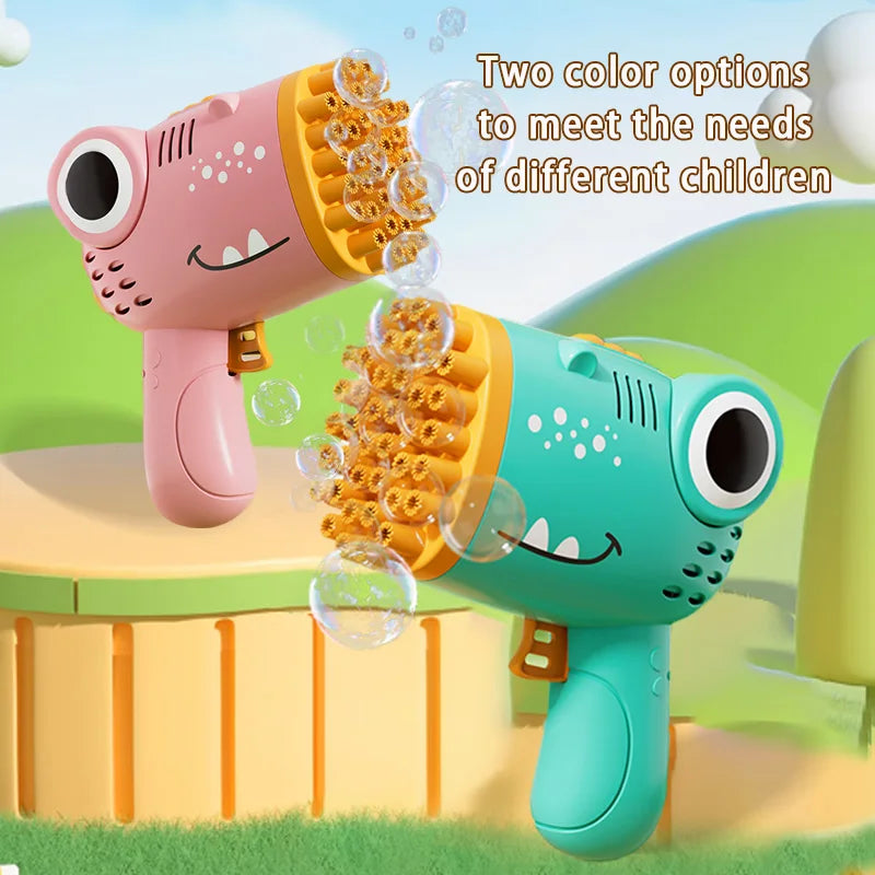 Dinosaur Bubble Gun – Electric Bubble Blaster