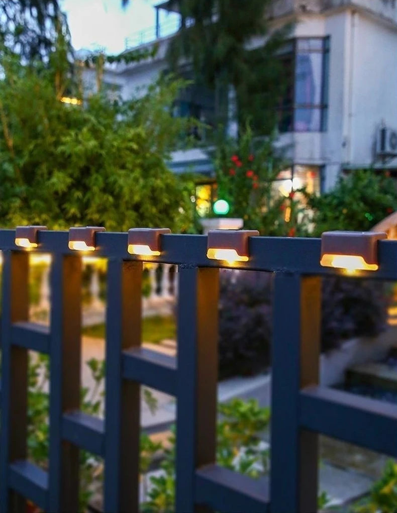 Solar LED Step & Deck Lights — Waterproof Outdoor Stair Lights