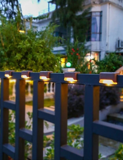 Solar LED Step & Deck Lights — Waterproof Outdoor Stair Lights