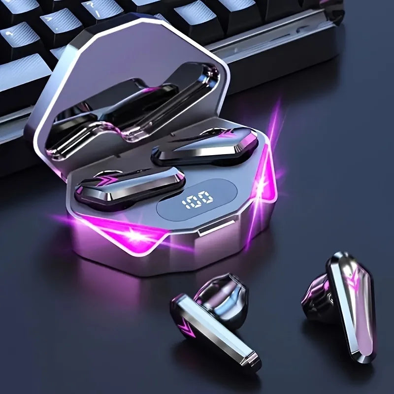Wireless Bluetooth Earbuds- LED Display, Noise Cancelling, Built-in Mic
