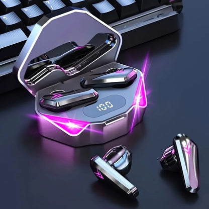 Wireless Bluetooth Earbuds- LED Display, Noise Cancelling, Built-in Mic