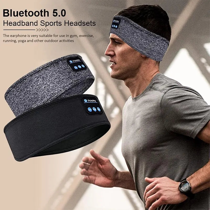 Wireless Bluetooth Sleep Headband – Built-In Speakers, Eye Mask