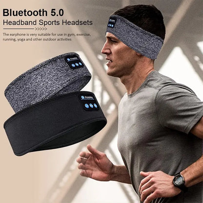 Wireless Bluetooth Sleep Headband – Built-In Speakers, Eye Mask