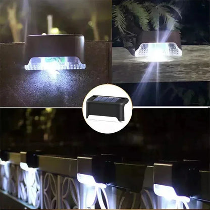Solar LED Step & Deck Lights — Waterproof Outdoor Stair Lights