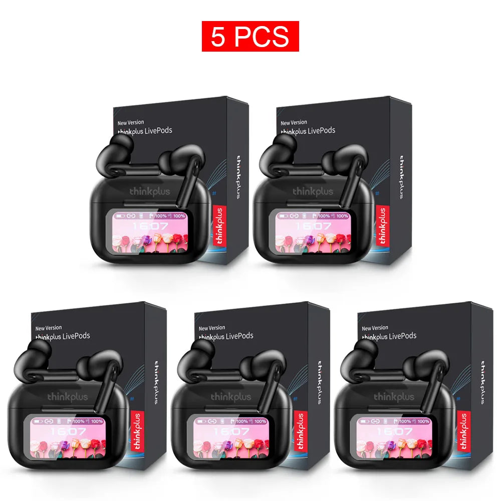 Original Thinkplus TWS Wireless Bluetooth Earphones Noise Canceling Headsets Full Color Touch Screen Headphones Hi-Fi Earbuds