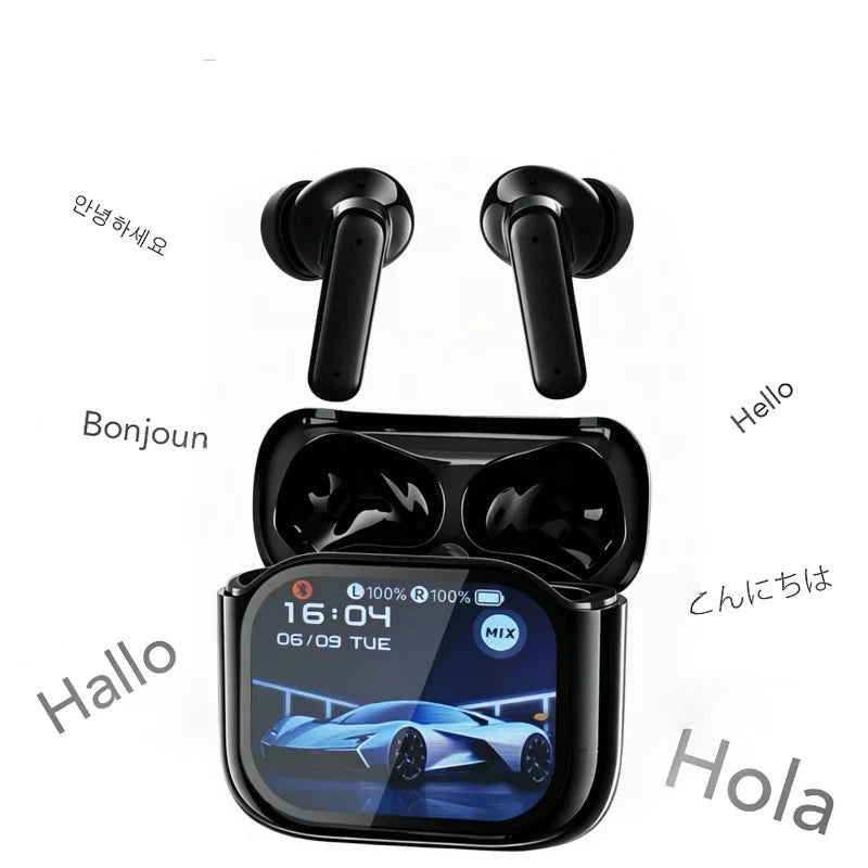 Tethered Oasis translating earbuds