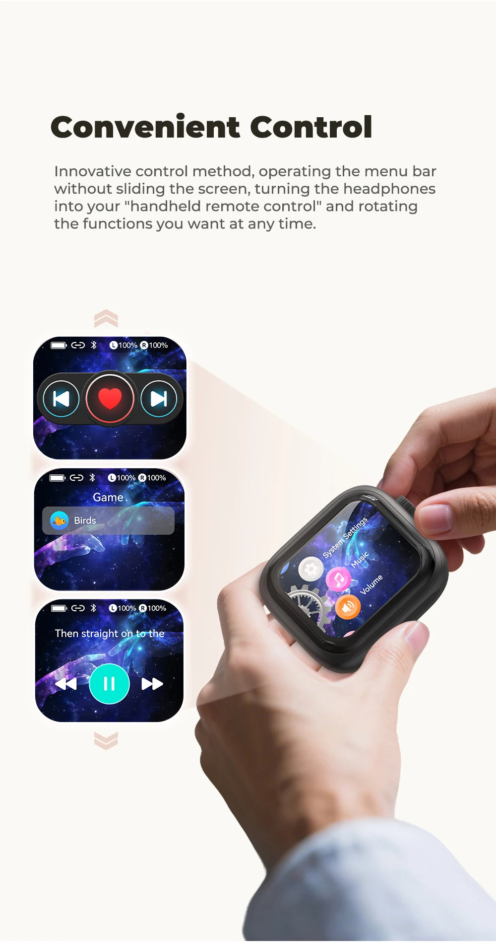 Tethered Oasis HTC NE40 Wireless Earbuds – HD Touch Screen Case, AI Translator, 48Hr Battery