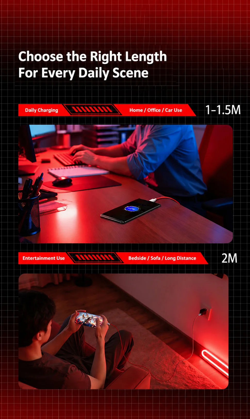 65W Fast Charging USB-C Cable