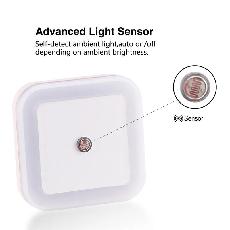 LED Plug-In Night Light with Auto Light Sensor