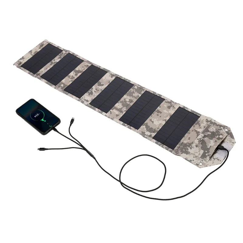 Tethered Oasis 100W Folding Solar Panel – Portable USB Charger for Camping & Outdoors