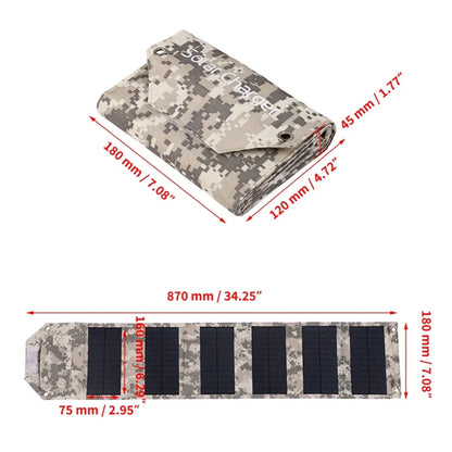 Tethered Oasis 100W Folding Solar Panel – Portable USB Charger for Camping & Outdoors