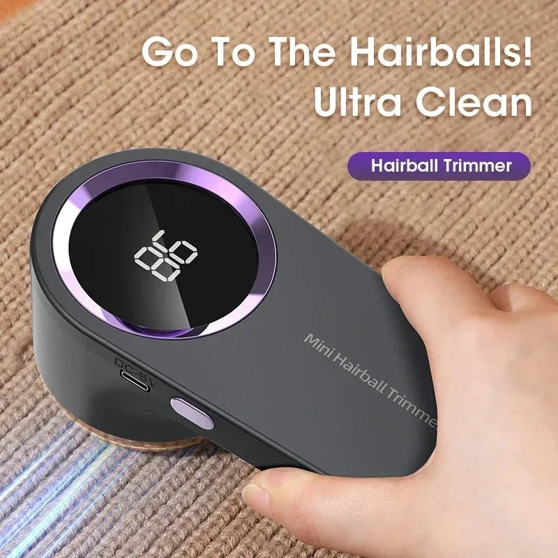 Electric Lint Remover with LED Display & USB Charging