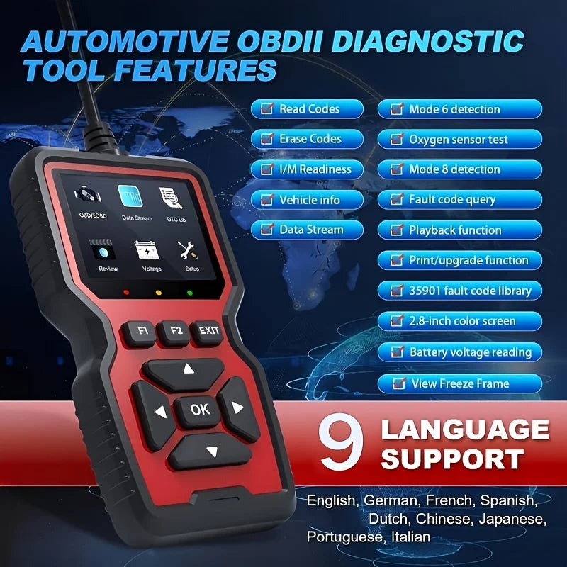 Professional OBD2 Scanner – USB-Powered Car Diagnostic Tool