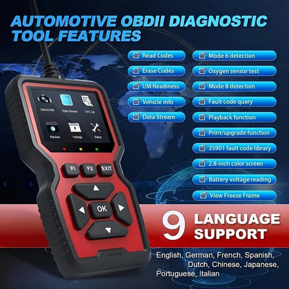 Professional OBD2 Scanner – USB-Powered Car Diagnostic Tool