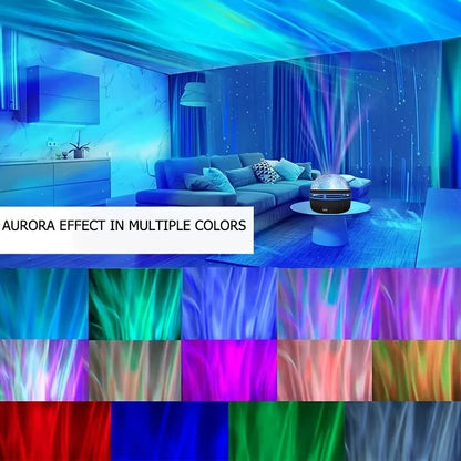 Galaxy Star Projector Night Light – 7 Color Patterns, USB Powered, Room & Bedroom Decor