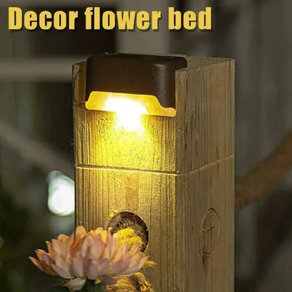 Solar LED Step & Deck Lights — Waterproof Outdoor Stair Lights