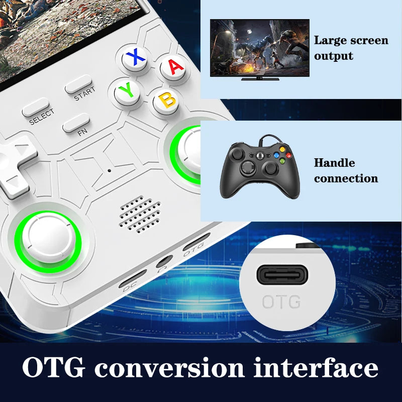 Tethered Oasis Ultra Retro Handheld Game Console – 15,000 Games, 4" Screen, 64GB/128GB