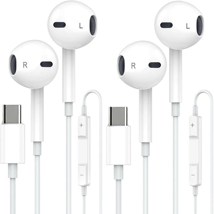 Wired In-Ear Headphones with Mic & Volume Control