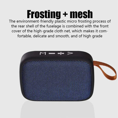 Mini Portable Bluetooth 5.0 Speaker – with FM Radio, TF Card & Built-In Battery