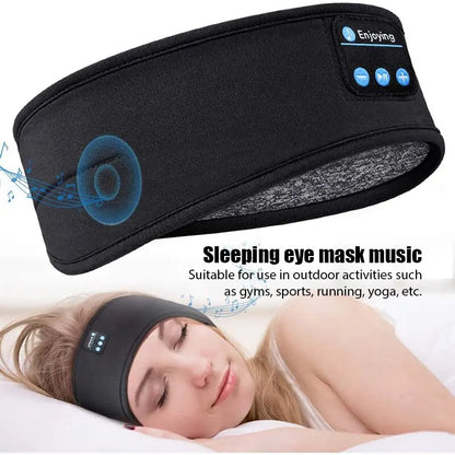 Wireless Bluetooth Sleep Headband – Built-In Speakers, Eye Mask