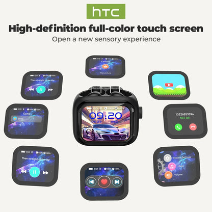 Tethered Oasis HTC NE40 Wireless Earbuds – HD Touch Screen Case, AI Translator, 48Hr Battery