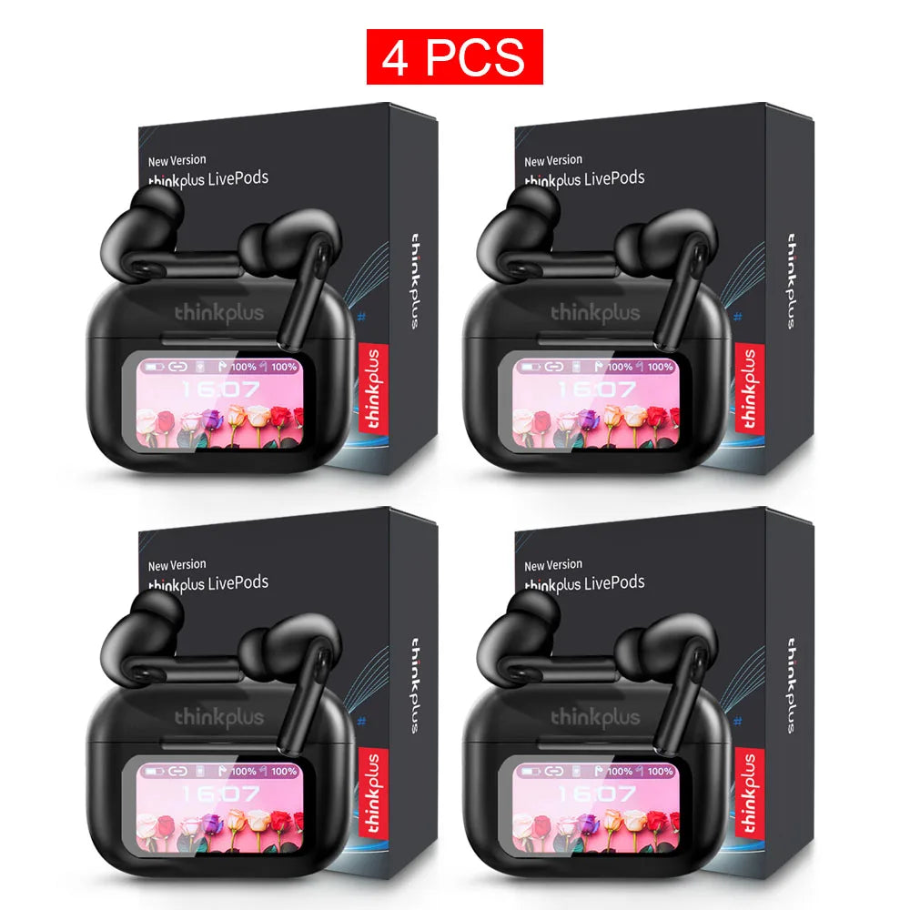 Original Thinkplus TWS Wireless Bluetooth Earphones Noise Canceling Headsets Full Color Touch Screen Headphones Hi-Fi Earbuds