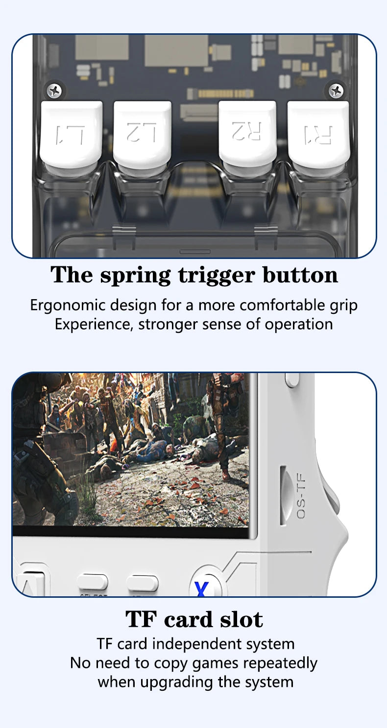 Tethered Oasis Ultra Retro Handheld Game Console – 15,000 Games, 4" Screen, 64GB/128GB