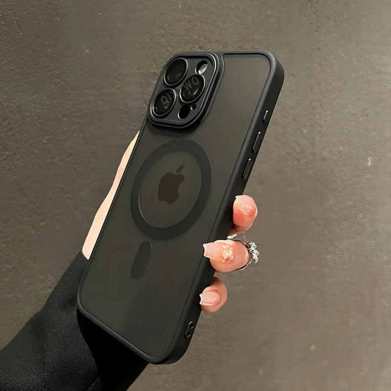 Matte MagSafe iPhone Case — Shockproof, Anti-Fingerprint, Slim Fit